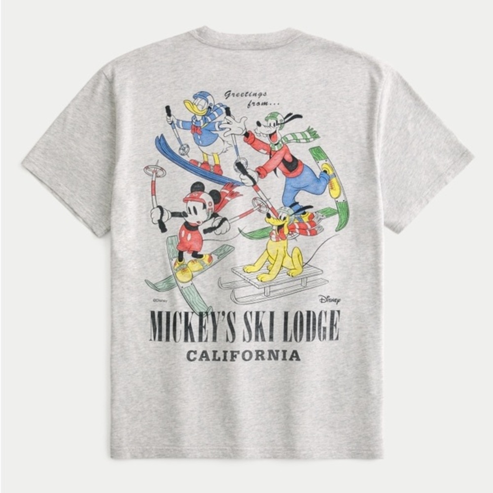 Men’s Relaxed Mickey's Ski Lodge Graphic Tee